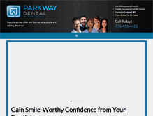 Tablet Screenshot of parkwaydentalwestshore.com